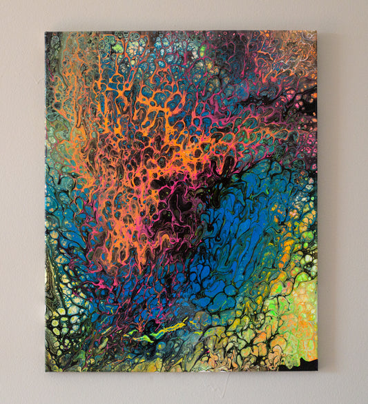 Machine in the Garden Original Painting